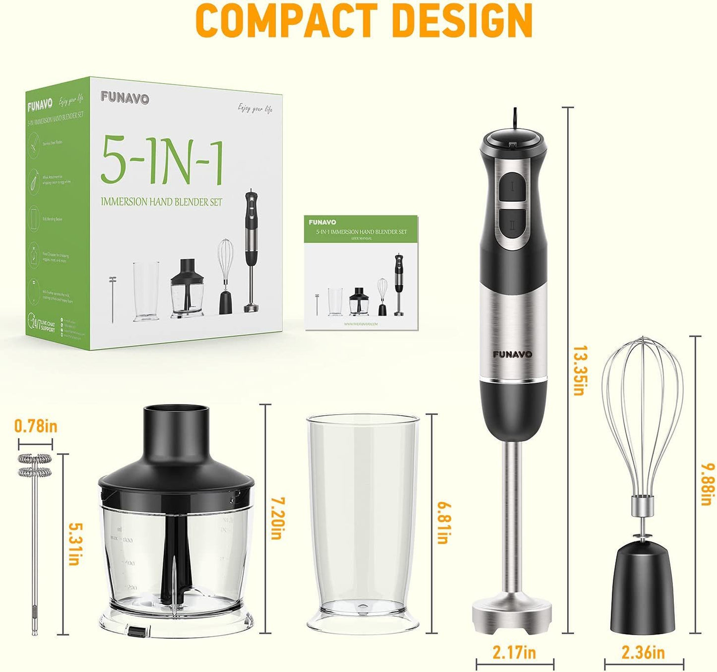 FUNAVO hand blender,