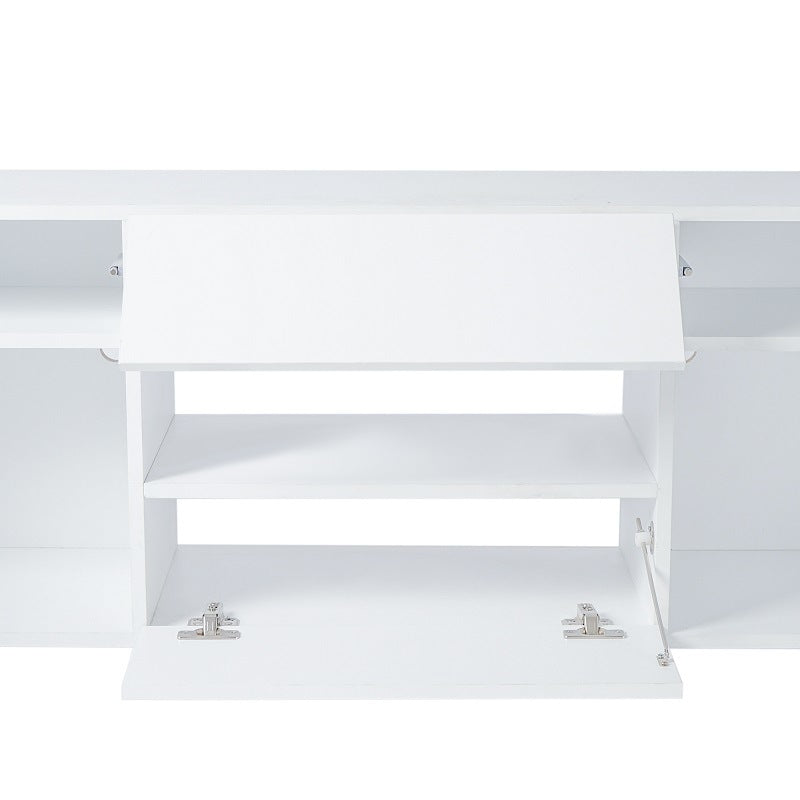 Modern minimalist led light TV stand,acrylic glass white modern TV cabinet ,TV bench