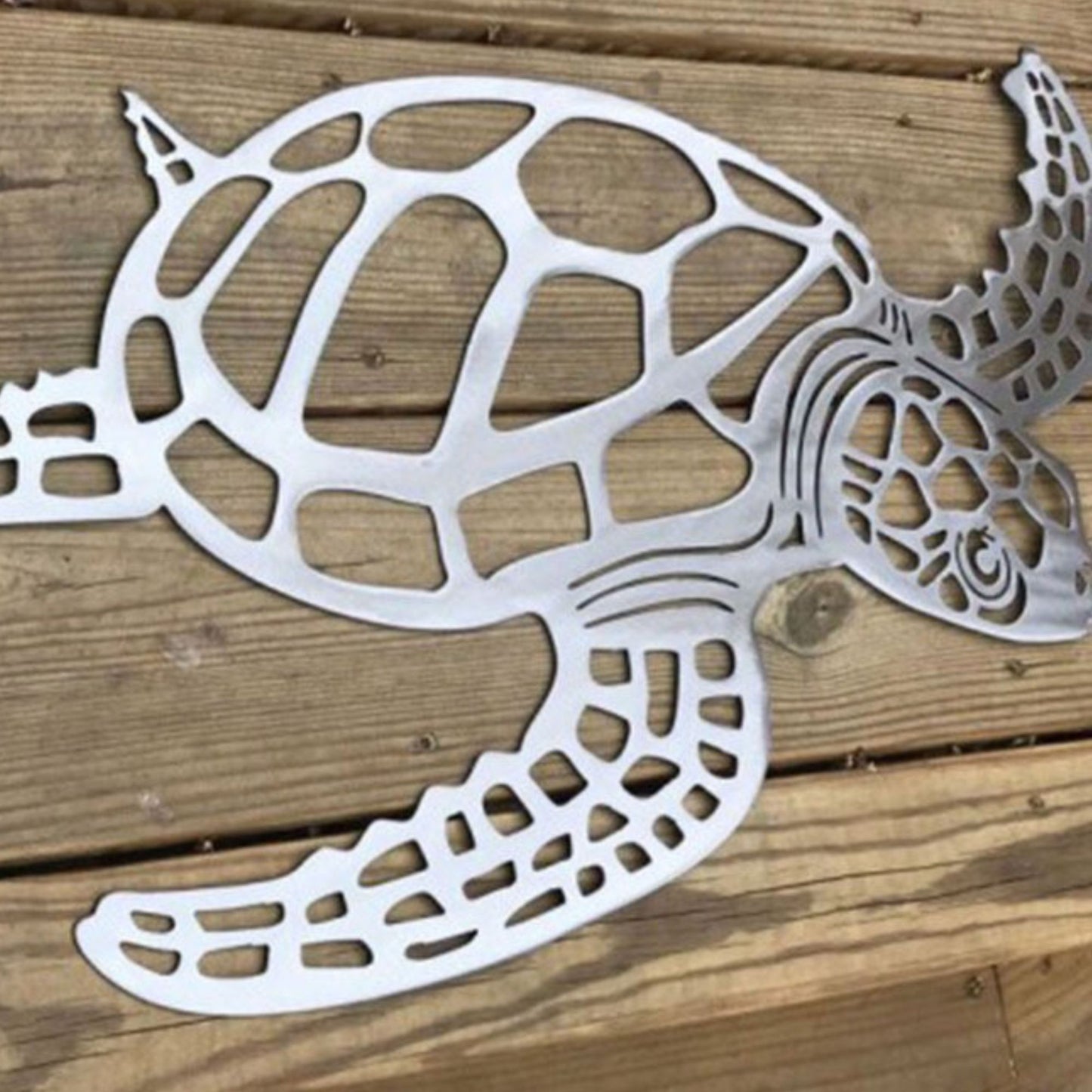 1pc, Metal Sea Turtle Ornament