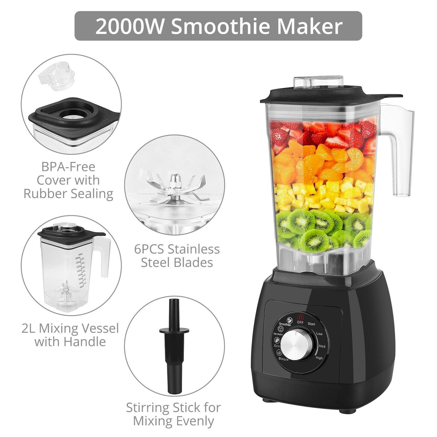 2000W Blender