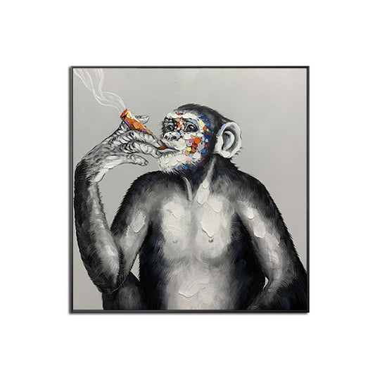 Large Hand painted Colorful Monkey Oil Paintings